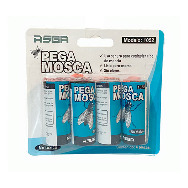 Pega Mosca ASGA – 10 paquetes de 4 piezas c/u