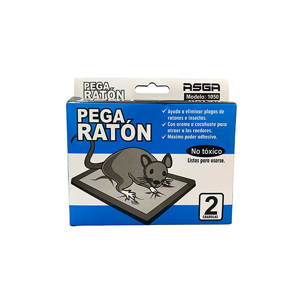 Pega Ratón ASGA - 10 cajas de 2 charolas c/u