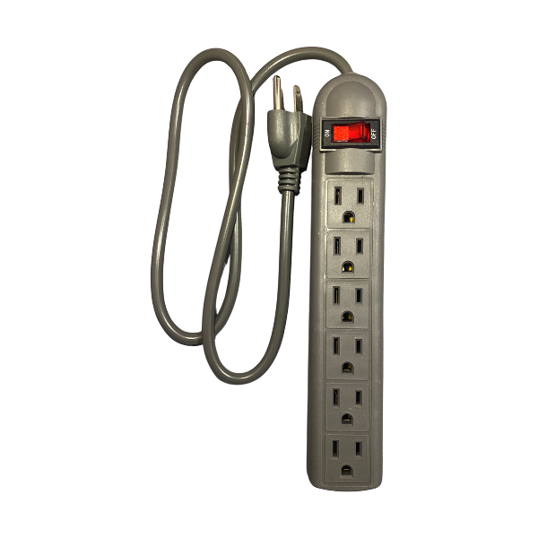 Multicontacto MainCraft de 6 salidas - Paquete de 5 piezas